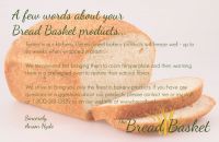 Creative postcard ad for bakery